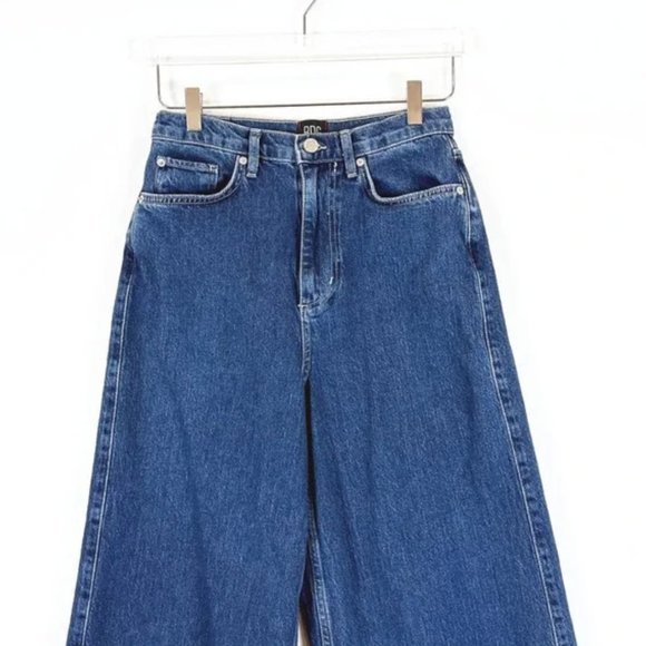 Urban Outfitters Dark Blue Wide Leg Jeans - Picture 6 of 8